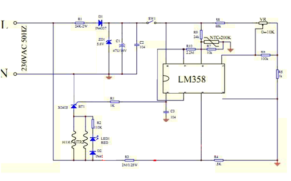 LM358_電源運算放大器芯片