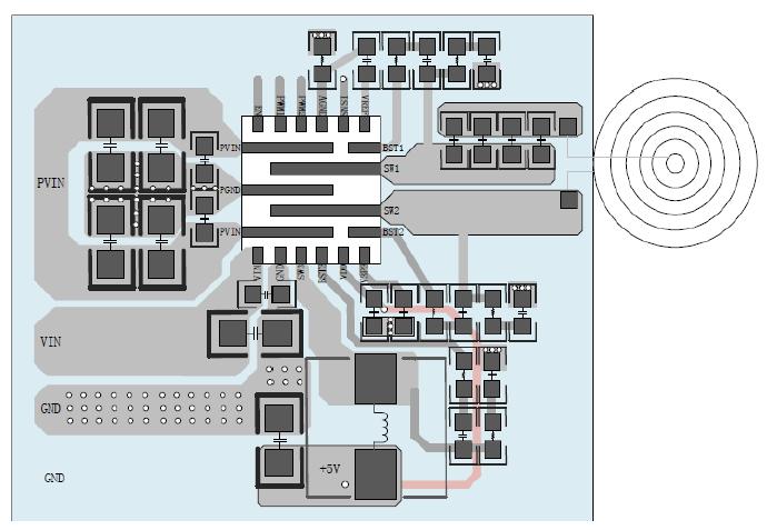HD1015無線充發射端芯片布局指南