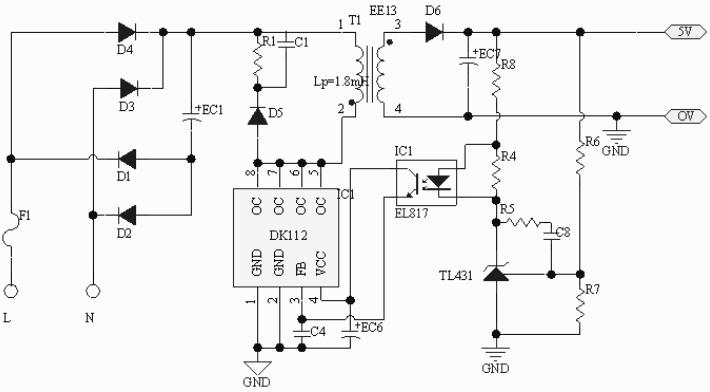 DK112 典型應用電路圖