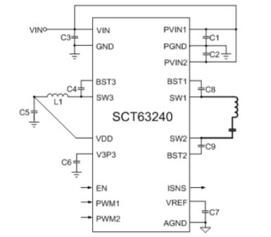 SCT63240 典型應用電路圖