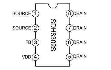 電源芯片sdh8302s可PIN腳代換VIPER12A/AP8012H