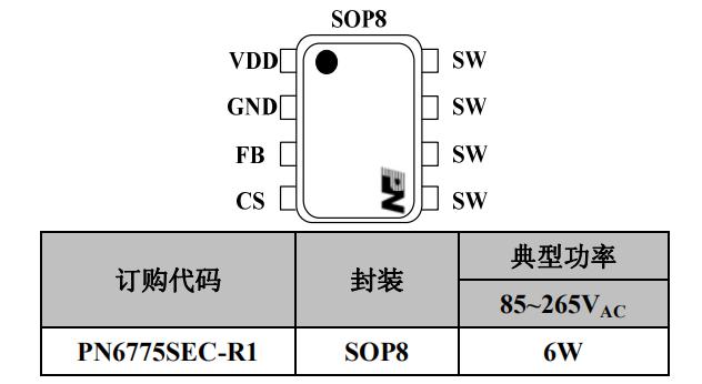 pn6775超低功耗芯片封裝