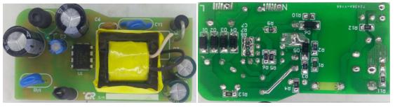 12v1a適配器方案DEMO實物圖