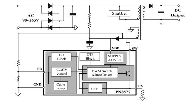 PN8577 原邊反饋控制器